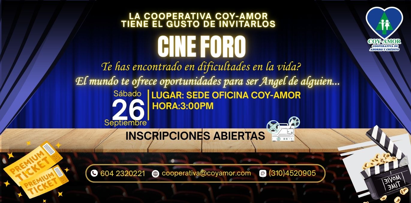 CINE FORO SEPTIEMBRE 2026